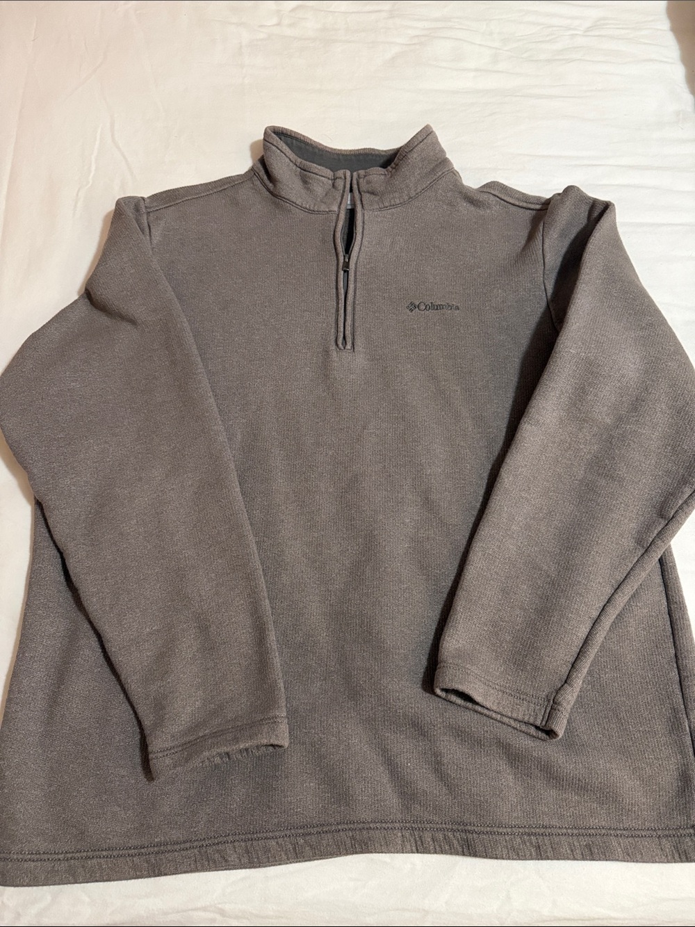 Columbia Men’s Gray Half-Zip Fleece Pullover